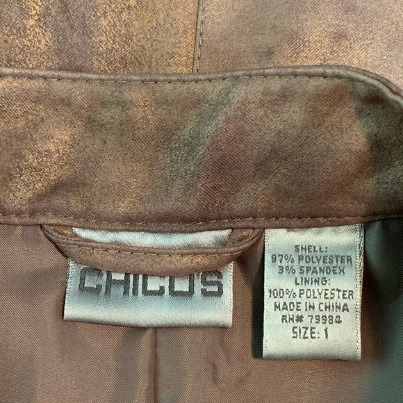 CHICO’S BROWN JACKET - Picture 6 of 6